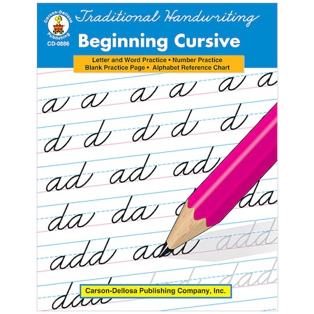 Carson Dellosa Traditional Handwriting - Beginning Cursive Resource Book, Grade 2-5 0886